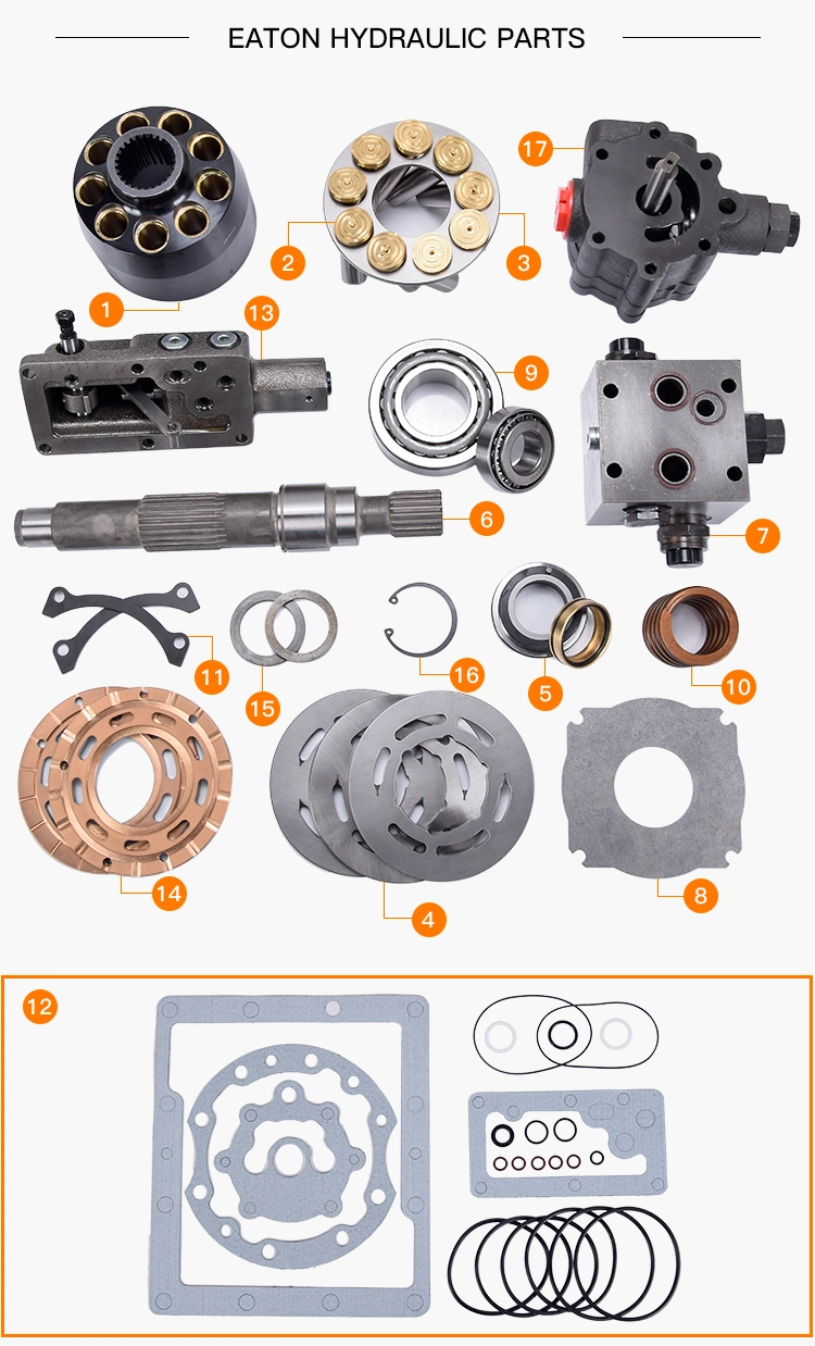 33/39/46/54/64/76/3321/3331/4621/4631/5421/5431/5423/6423/7620/7621 Hydraulic Piston Pump Parts Repair Kits - Charge Pump with Eaton Vickers Spare